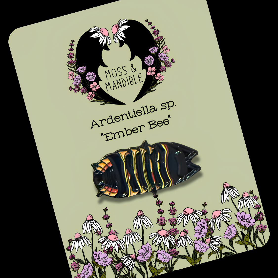 Enamal Pin "Ember Bee"