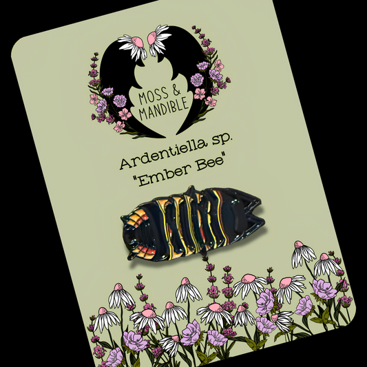 Enamal Pin "Ember Bee"